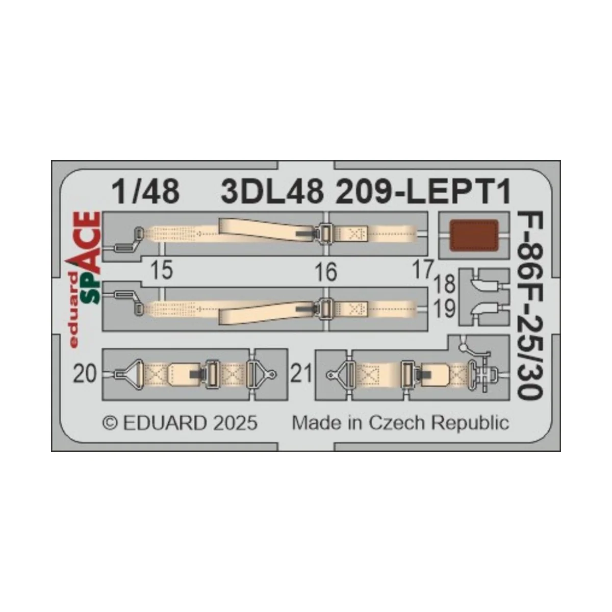 F-86F-25/30 SPACE AIRFIX, 1/48 - Eduard Accessories 3DL48209