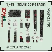F-86F-25/30 SPACE AIRFIX - Eduard Accessories 3DL48209