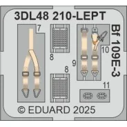 Bf 109E-3 SPACE HOBBY BOSS, 1/48 - Eduard Accessories 3DL48210