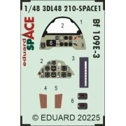 Bf 109E-3 SPACE HOBBY BOSS, 1/48 - Eduard Accessories 3DL48210 Bf 109E-3 SPACE HOBBY BOSS, 1/48 - Eduard Accessories 3DL48210