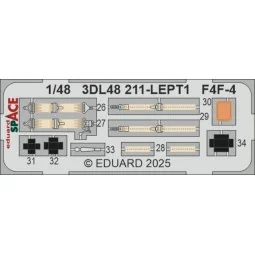 F4F-4 SPACE ACADEMY, 1/48 - Eduard Accessories 3DL48211