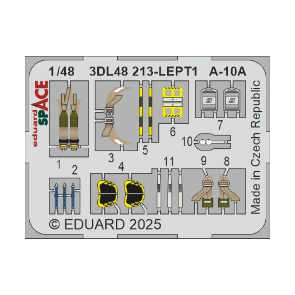 A-10A SPACE GREAT WALL HOBBY, 1/48 - Eduard Accessories 3DL48213