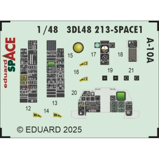 A-10A SPACE GREAT WALL HOBBY - Eduard Accessories 3DL48213