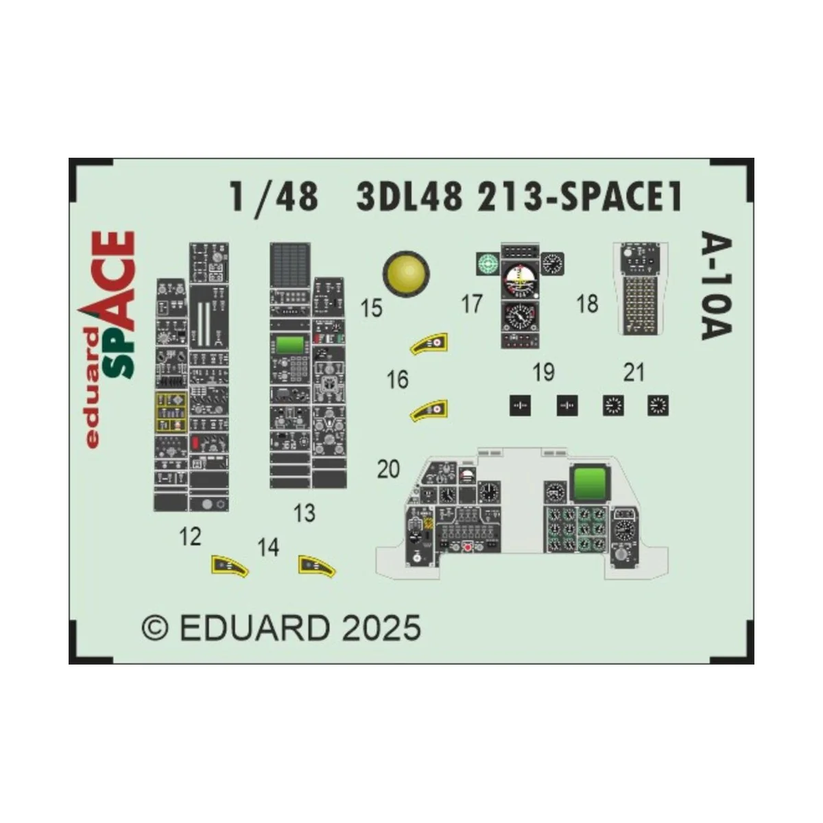 A-10A SPACE GREAT WALL HOBBY, 1/48 - Eduard Accessories 3DL48213