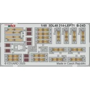 B-24D SPACE HOBBY BOSS, 1/48 - Eduard Accessories 3DL48214