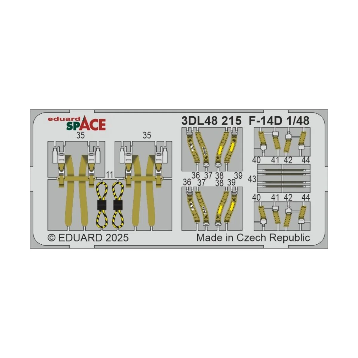 F-14D SPACE GREAT WALL HOBBY, 1/48 - Eduard Accessories 3DL48215