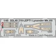Lysander Mk.I/III SPACE AIRFIX, 1/48 - Eduard Accessories 3DL48218
