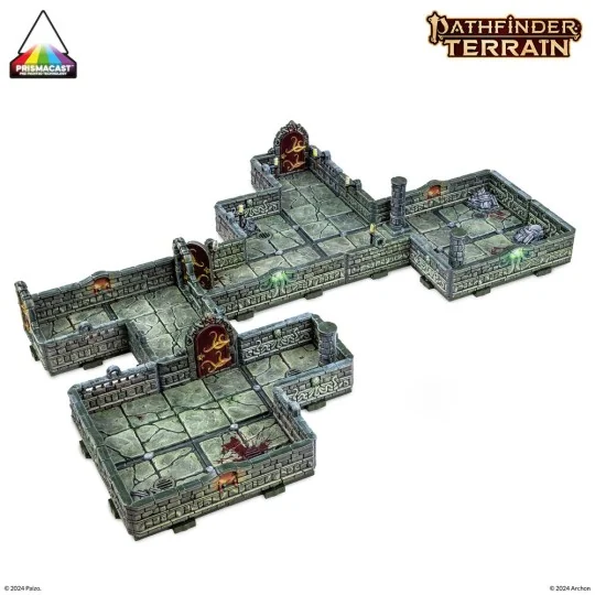 Dungeons & Lasers PATHFINDER TERRAIN: ABOMINATION VAULTS Pre-painte...