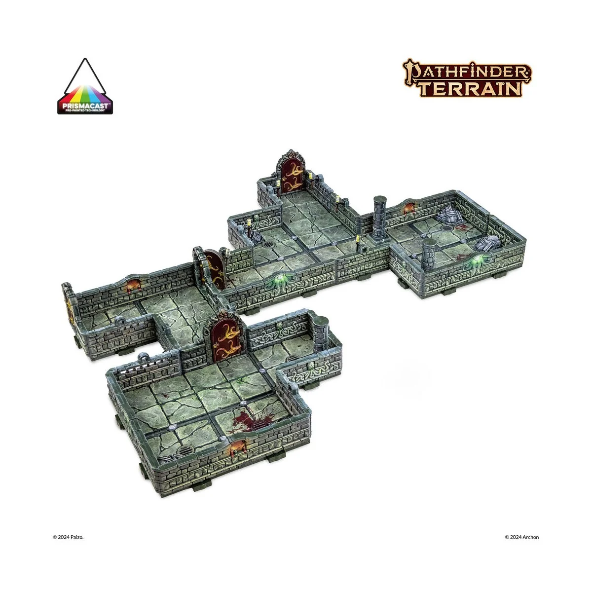 Dungeons & Lasers PATHFINDER TERRAIN: ABOMINATION VAULTS Pre-painte...