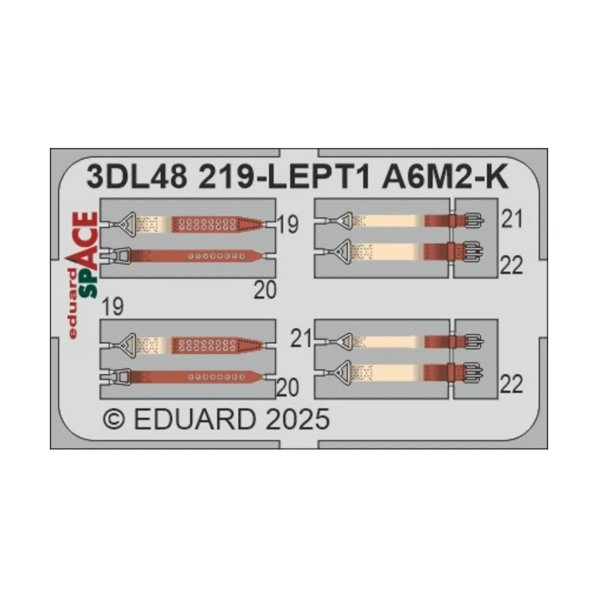 A6M2-K SPACE EDUARD, 1/48 - Eduard Accessories 3DL48219