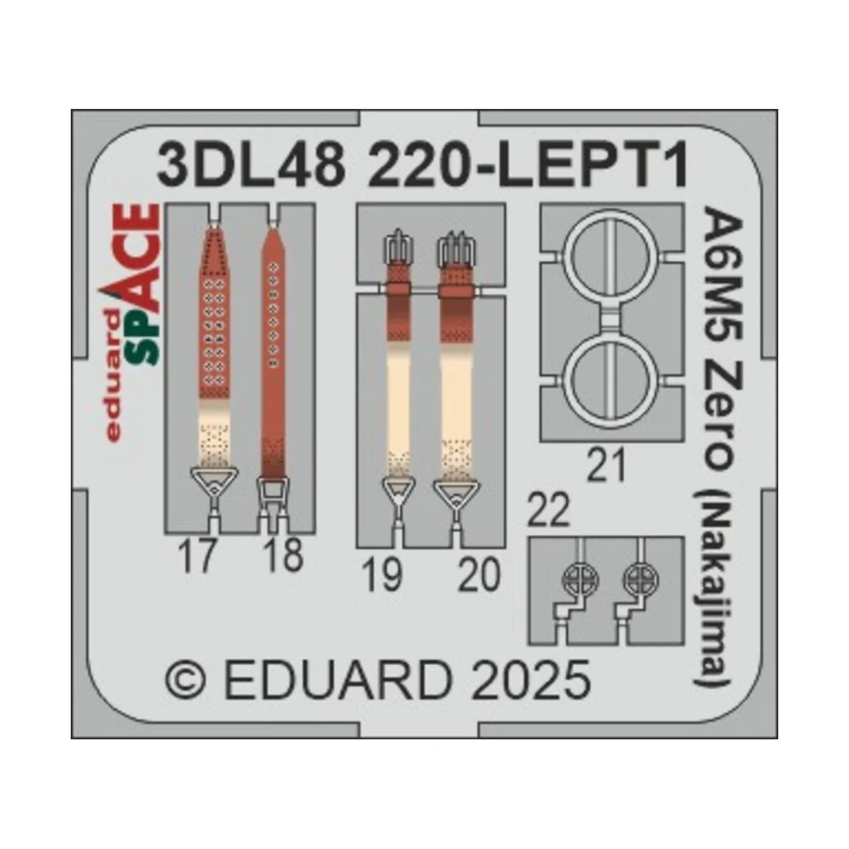 A6M5 Zero (Nakajima) SPACE EDUARD, 1/48 - Eduard Accessories 3DL48220