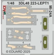 Mi-24A SPACE TRUMPETER - Eduard Accessories 3DL48223