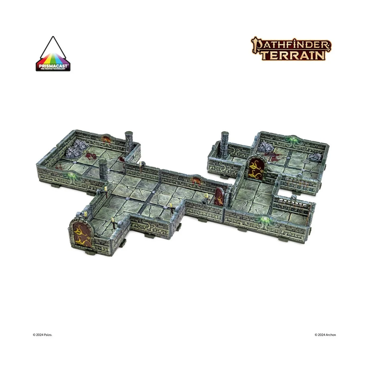 Dungeons & Lasers PATHFINDER TERRAIN: ABOMINATION VAULTS Pre-painte...