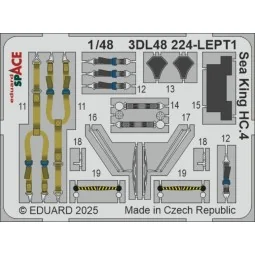Sea King HC.4 SPACE AIRFIX - Eduard Accessories 3DL48224