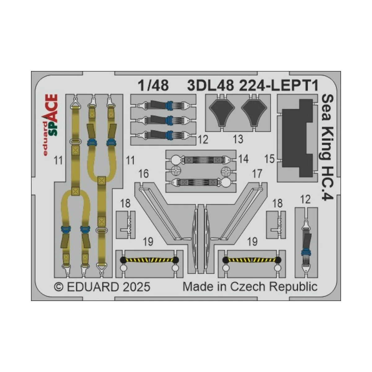 Sea King HC.4 SPACE AIRFIX, 1/48 - Eduard Accessories 3DL48224