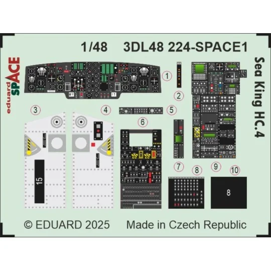 Sea King HC.4 SPACE AIRFIX - Eduard Accessories 3DL48224