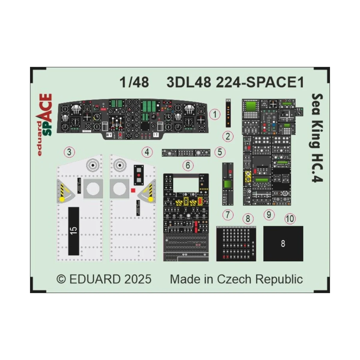 Sea King HC.4 SPACE AIRFIX, 1/48 - Eduard Accessories 3DL48224