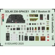 DB-7 Boston III w/ US seatbelts SPACE HKM - Eduard Accessories 3DL4...