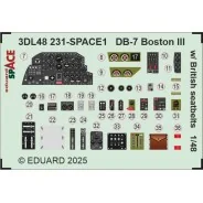 DB-7 Boston III w/ British seatbelts SPACE HKM, 1/48 - Eduard Acces...