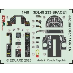 Jaguar GR.1 / GR.1A SPACE AIRFIX - Eduard Accessories 3DL48233