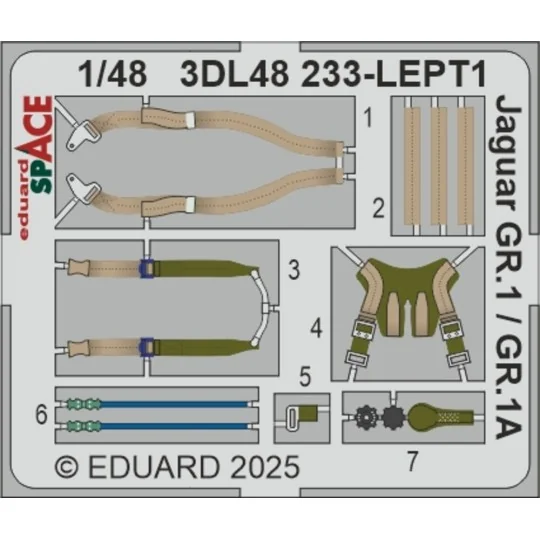 Jaguar GR.1 / GR.1A SPACE AIRFIX, 1/48 - Eduard Accessories 3DL48233