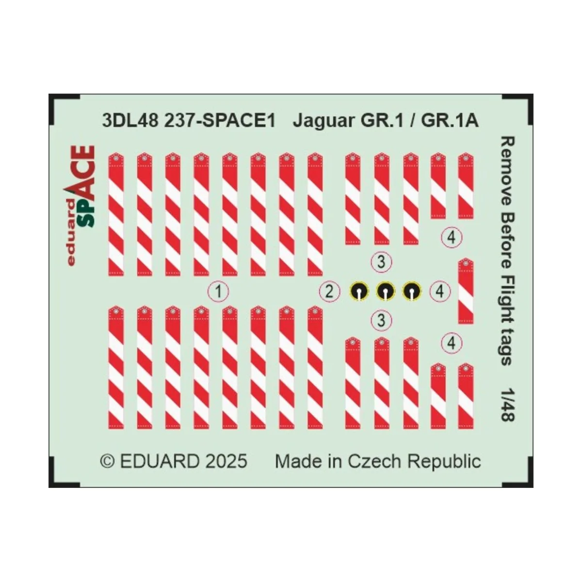 Jaguar GR.1 / GR.1A Remove Before Flighth tags SPACE AIRFIX - Eduar...