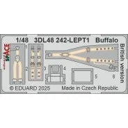 Buffalo British version SPACE TAMIYA, 1/48 - Eduard Accessories 3DL...