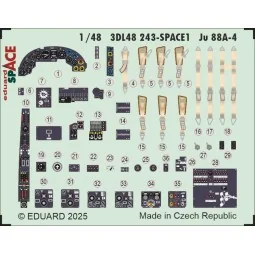 Ju 88A-4 SPACE EDUARD / ICM, 1/48 - Eduard Accessories 3DL48243
