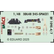 Bf 109E-4/7 SPACE TAMIYA, 1/48 - Eduard Accessories 3DL48245