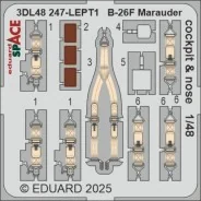 B-26F Marauder cockpit & nose SPACE ICM, 1/48 - Eduard Accessories ...