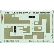 B-26F Marauder cockpit insulation & armour plates SPACE ICM, 1/48 -...