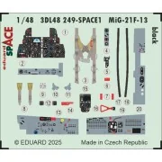 MiG-21F-13 black SPACE 1/48 for Eduard, 1/48 - Eduard Accessories 3...