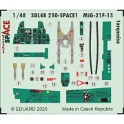 MiG-21F-13 turquoise SPACE 1/48 for Eduard, 1/48 - Eduard Accessori... MiG-21F-13 turquoise SPACE 1/48 for Eduard, 1/48 - Eduard Accessori...
