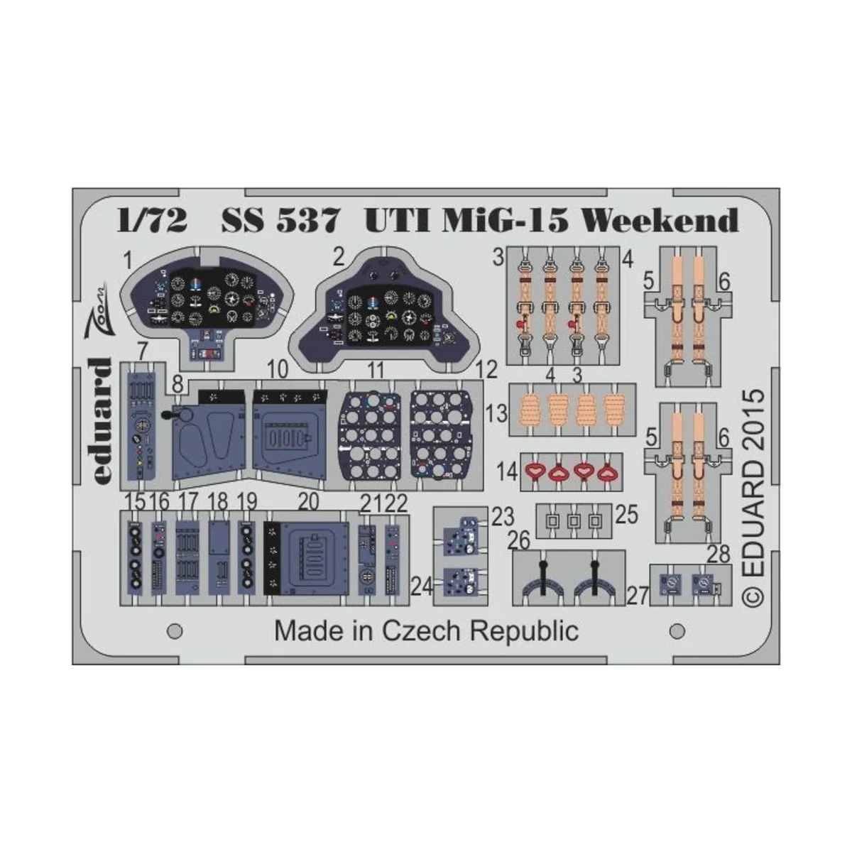 UTI MiG-15 Weekend for Eduard, 1/72 - Eduard Accessories SS537