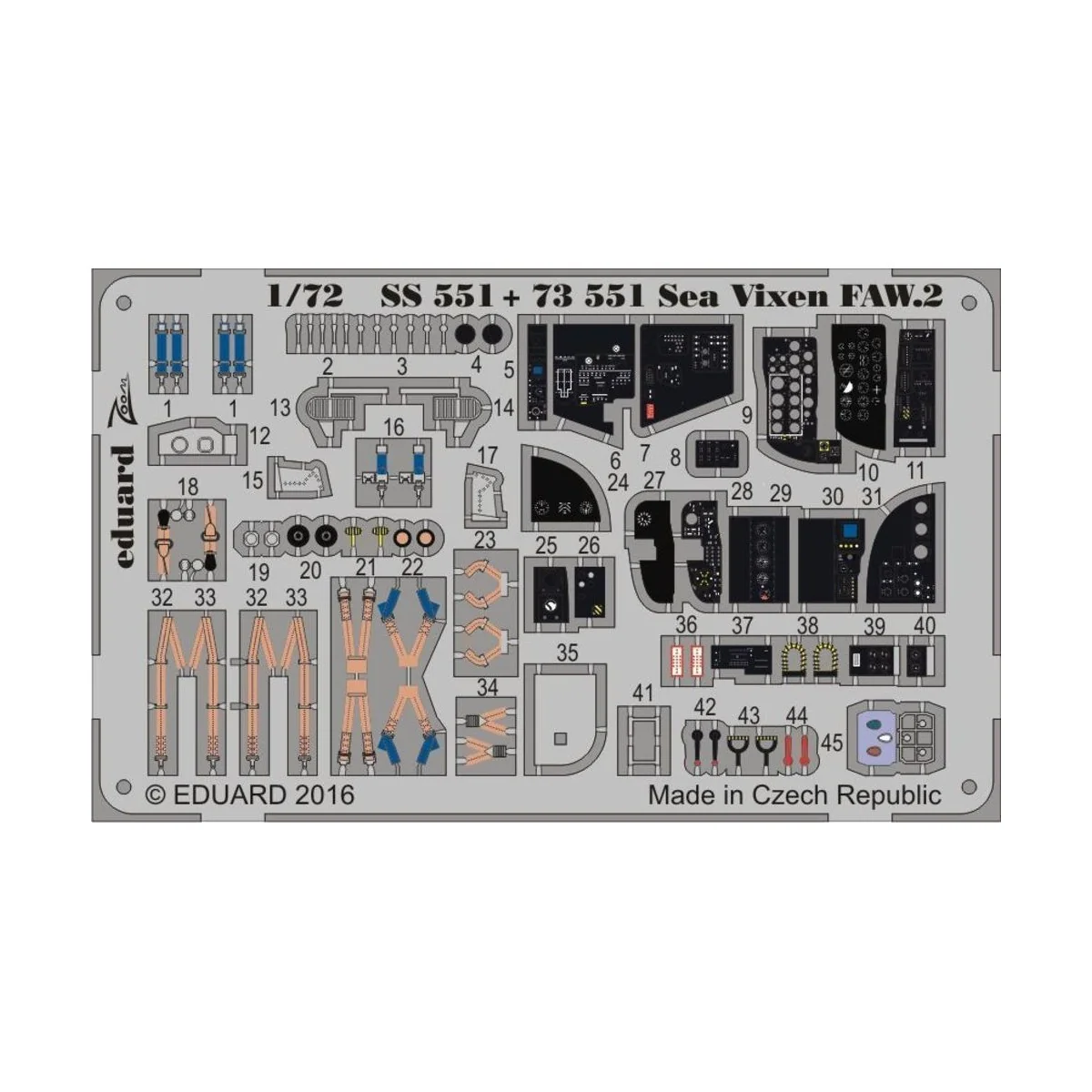 Sea Vixen FAW.2 for Cyber Hobby - Eduard Accessories SS551