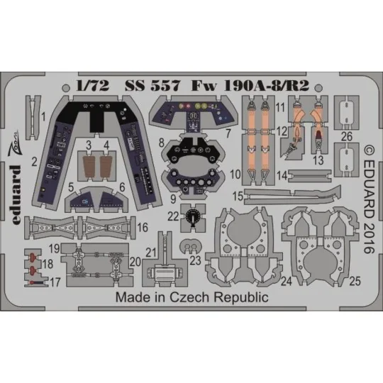 Fw 190A-8/R2 Weekend for Eduard, 1/72 - Eduard Accessories SS557