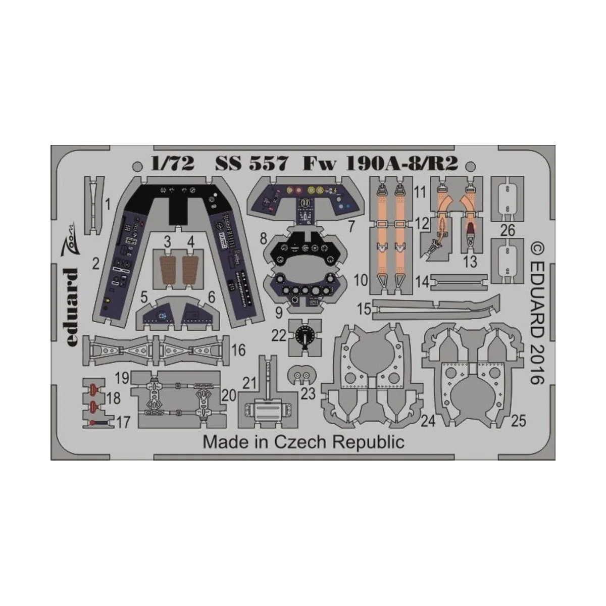 Fw 190A-8/R2 Weekend for Eduard, 1/72 - Eduard Accessories SS557