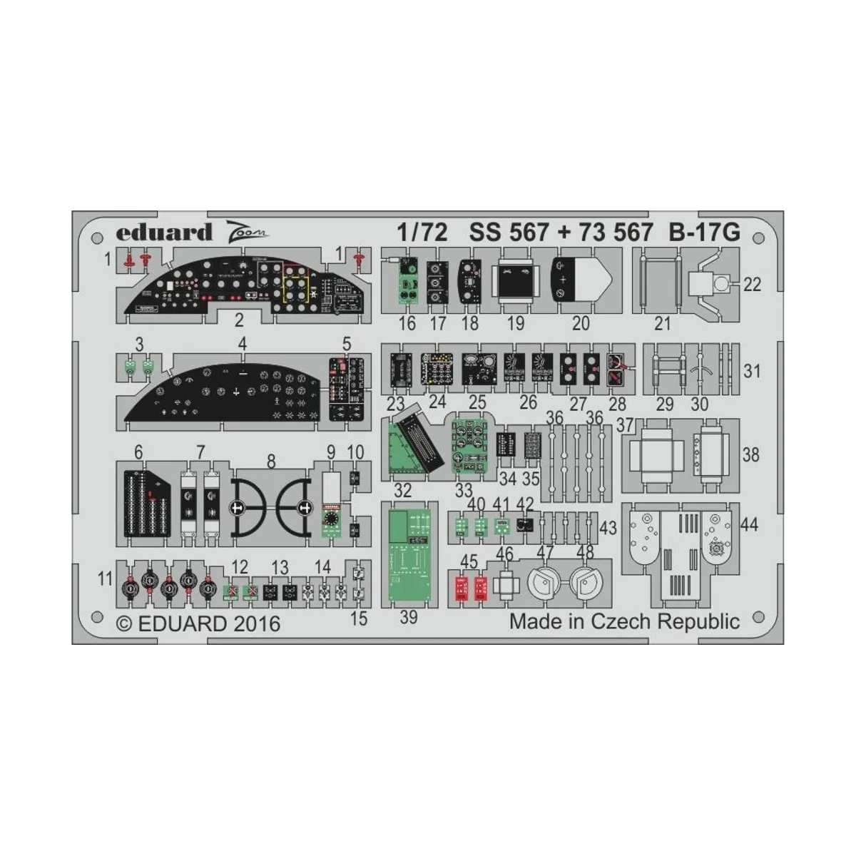 B-17G for Airfix - Eduard Accessories SS567