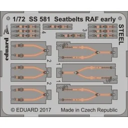 Seatbelts RAF early STEEL - Eduard Accessories SS581