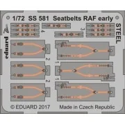 Seatbelts RAF early STEEL, 1/72 - Eduard Accessories SS581