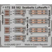 Seatbelts Luftwaffe WWII fighters STEEL - Eduard Accessories SS582
