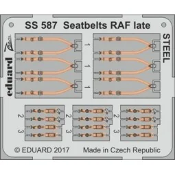 Seatbelts RAF late STEEL - Eduard Accessories SS587