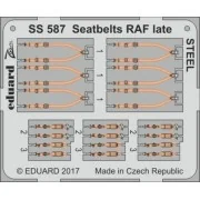 Seatbelts RAF late STEEL - Eduard Accessories SS587