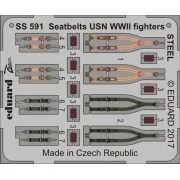 Seatbelts USN WWII fighters STEEL - Eduard Accessories SS591
