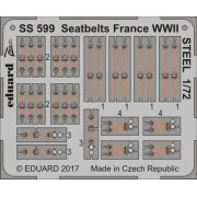 Seatbelts France WWII STEEL, 1/72 - Eduard Accessories SS599 Seatbelts France WWII STEEL, 1/72 - Eduard Accessories SS599