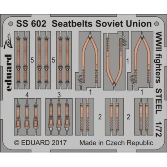 Seatbelts Soviet Union WW2 fighters STEE, 1/72 - Eduard Accessories...