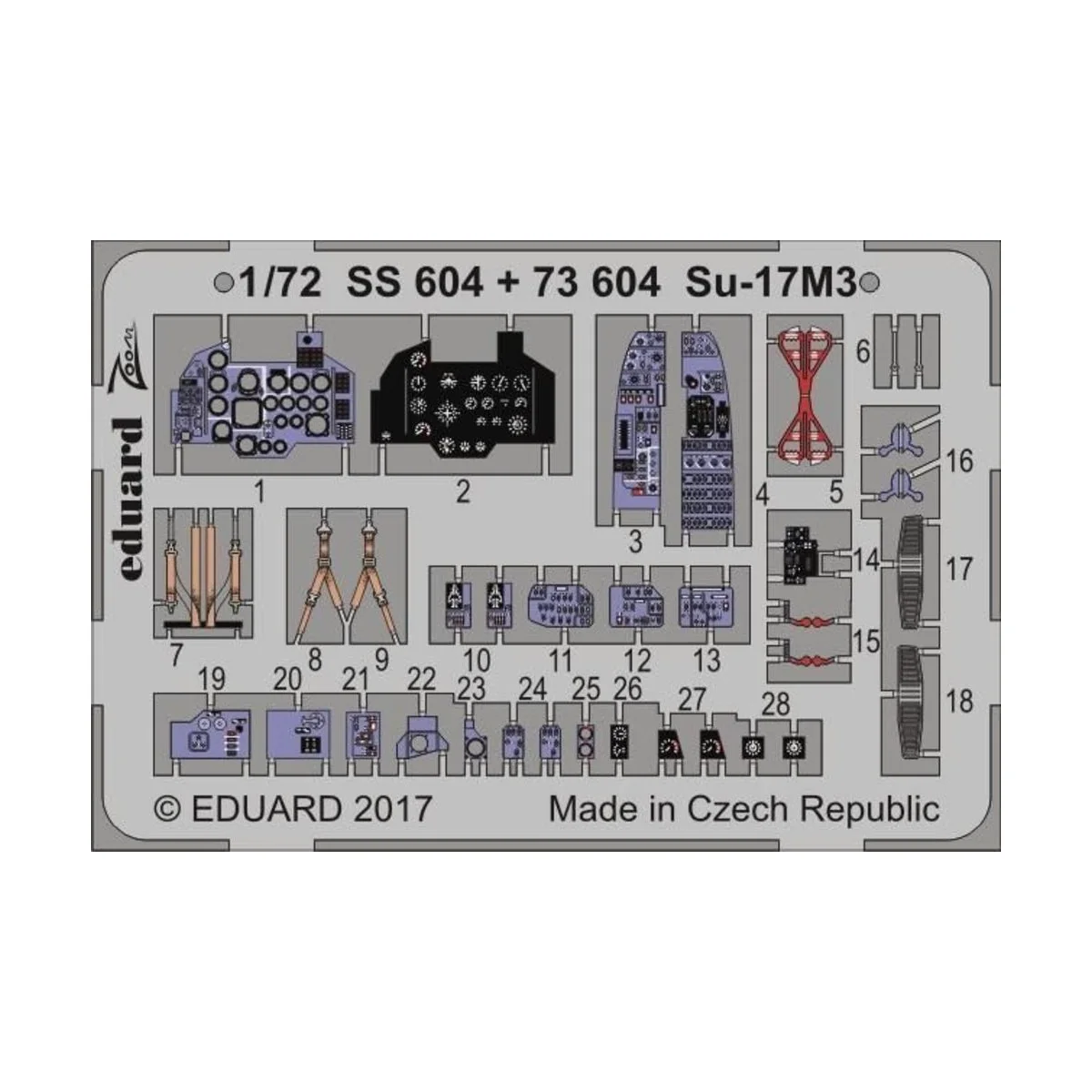Su-17M3 for Modelsvit - Eduard Accessories SS604