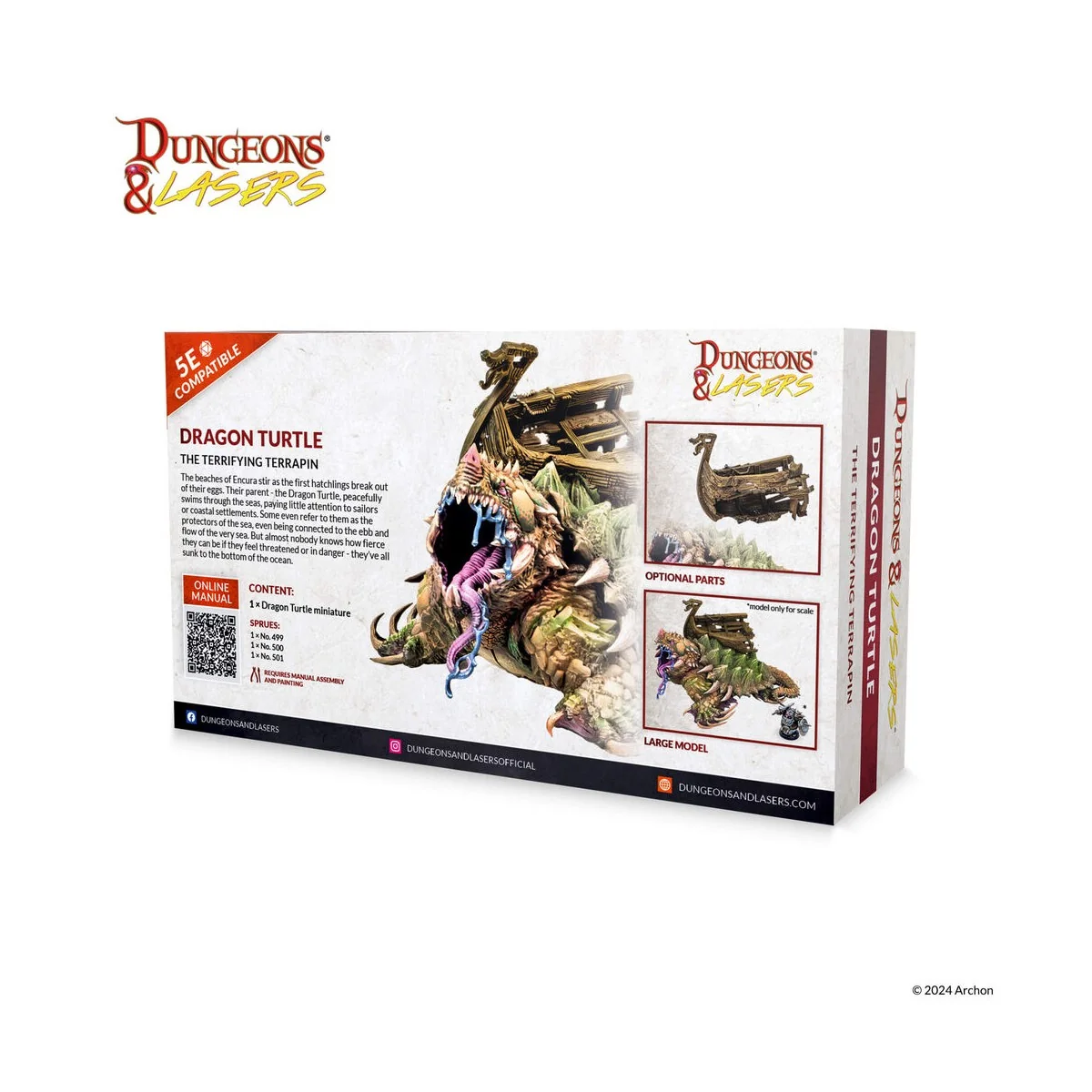 Dungeons & Lasers Miniatures: DRAGON TURTLE - Archon Studio DNL0086