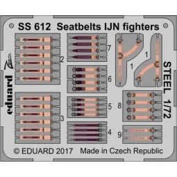 Seatbelts IJN fighters STEEL - Eduard Accessories SS612