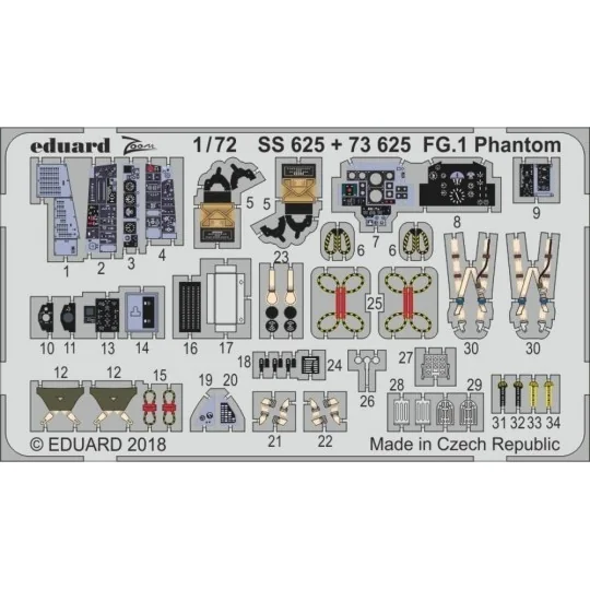 FG.1 Phantom for Airfix - Eduard Accessories SS625